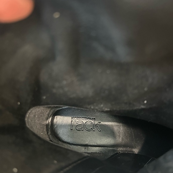 NORDSTORM RACK - Black Dauphine Kitten Heel Knee High Boot Size 6 - Picture 11 of 11